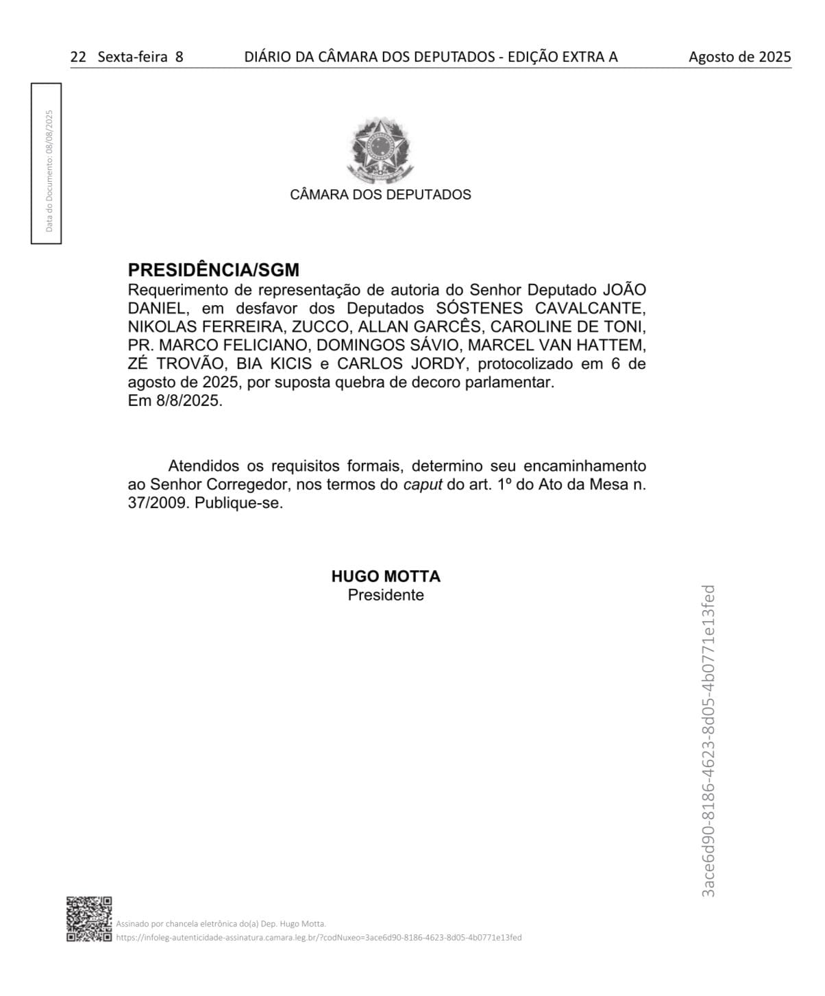 Pedido de João Daniel contra opositores expõe clima de perseguição política na Câmara