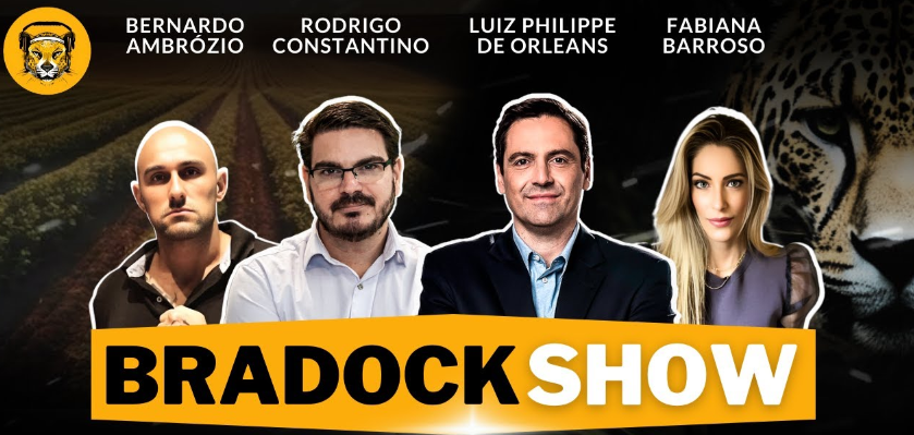 Rodrigo Constantino e Dom Luiz Philippe estarão hoje no Bradock: 'show de liberdade'.