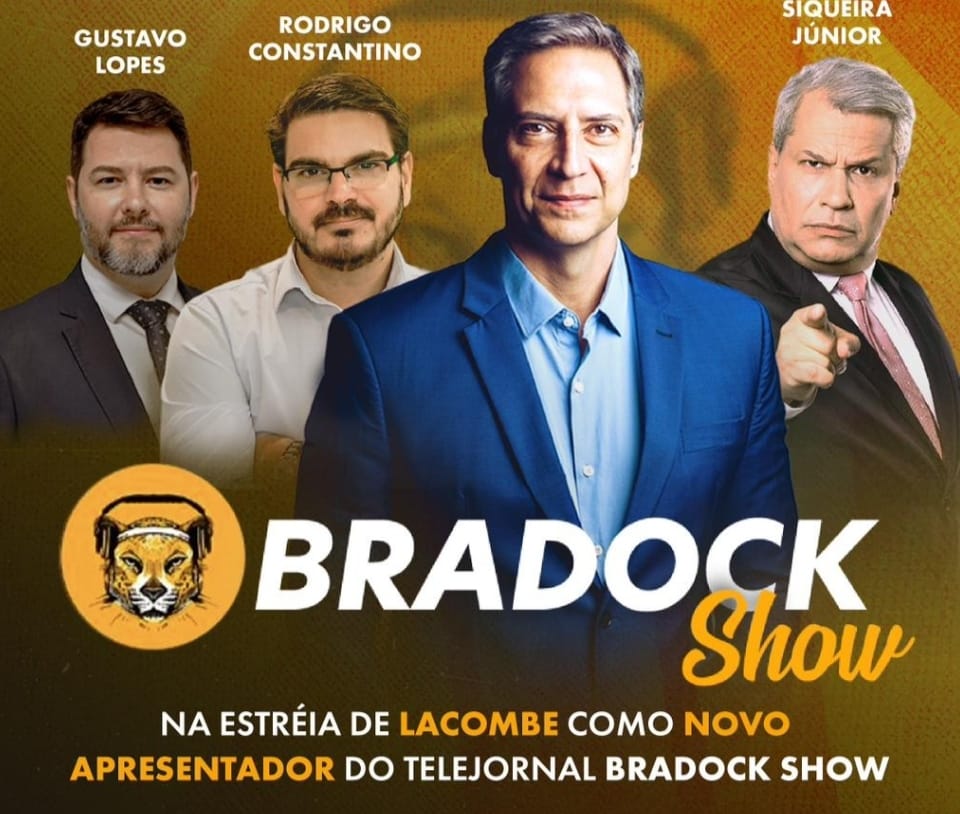 Braddock Show | Estreia de Lacombe e seus convidados: Constantino, Gustavo Lopes e Siqueira Júnior