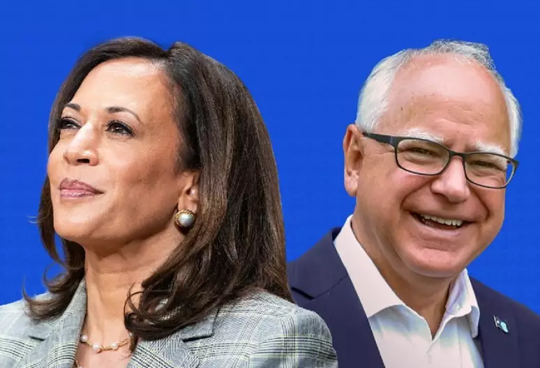 Kamala Harris escolhe Tim Walz como candidato a vice-presidente