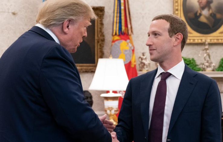 Zuckerberg liga para Trump e pede desculpas por erro do Facebook em foto viral