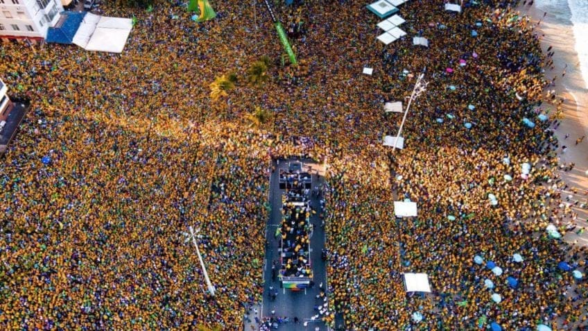 Medo da verdade: Governo teme ato em Copacabana e reação popular