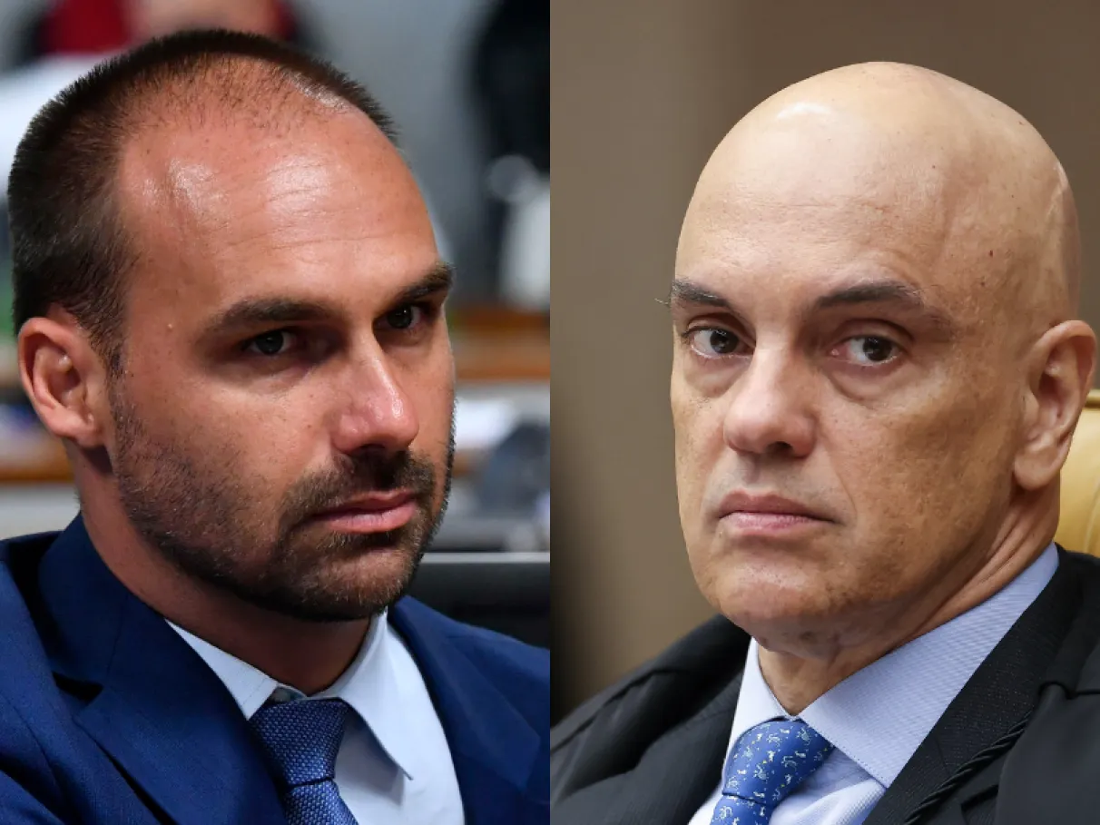 Moraes amplia inquérito e inclui postagens de Eduardo após medidas contra Bolsonaro