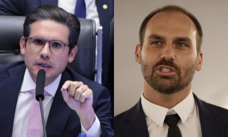 Motta e Eduardo Bolsonaro divergem sobre exercício do mandato no exterior