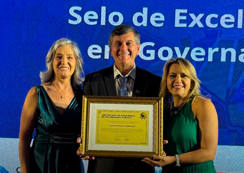 Campo Novo do Parecis é reconhecido nacionalmente com Certificado de Excelência em Governança Pública
