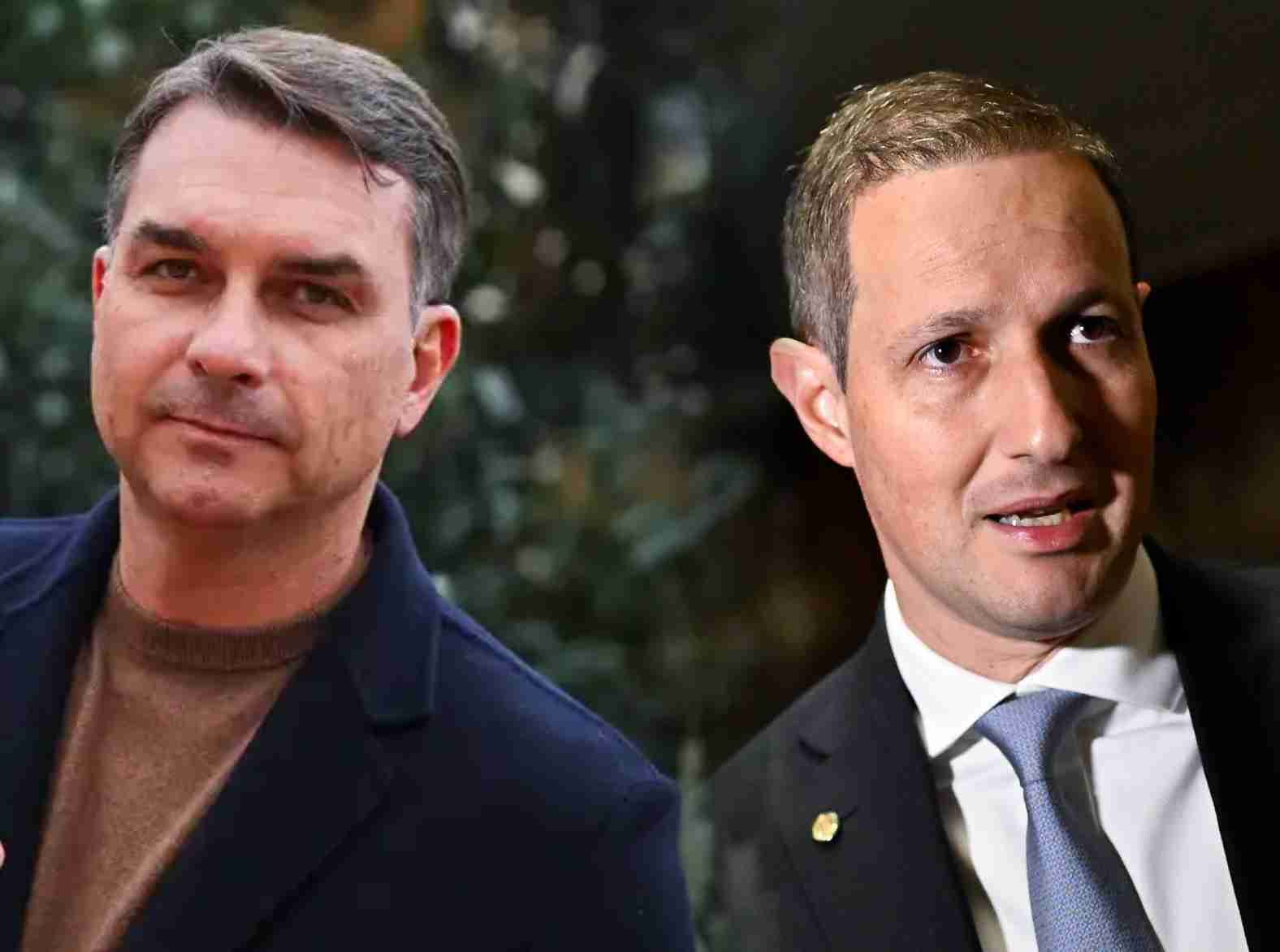 Flávio confirma Derrite como pré-candidato ao Senado por São Paulo