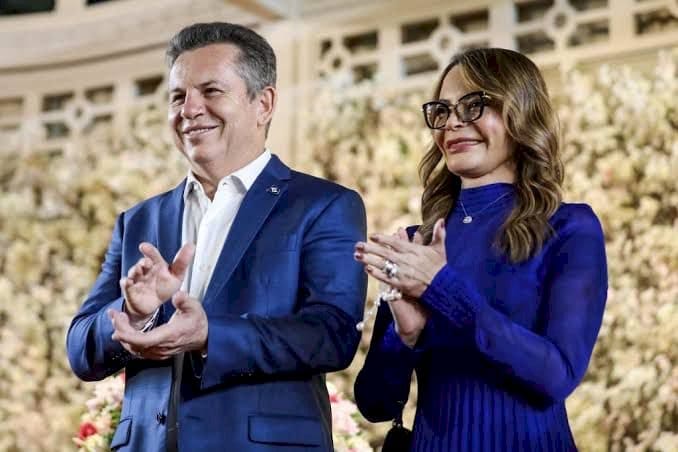 Mauro Mendes visita Virginia Mendes na UTI e celebra 31 anos de casamento