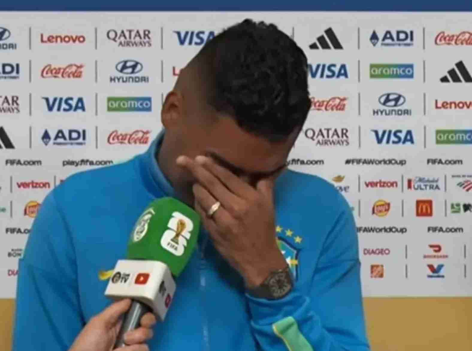 Casemiro se emociona após eliminação do Brasil na Copa do Mundo