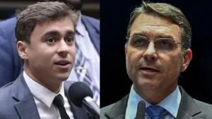 Flávio Bolsonaro e Nikolas Ferreira repercutem derrubada de veto nas redes